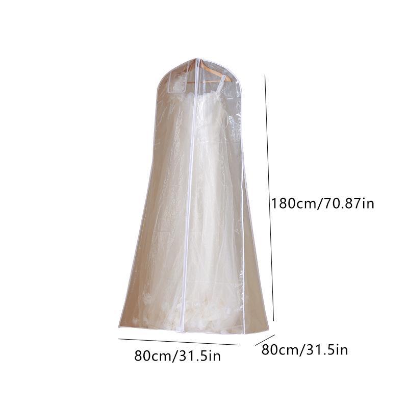 High Quality Long Wedding Dess Bag Cover Evening Dress Dust Cover Bridal Garment Storage Bag New Wedding Dust Cover