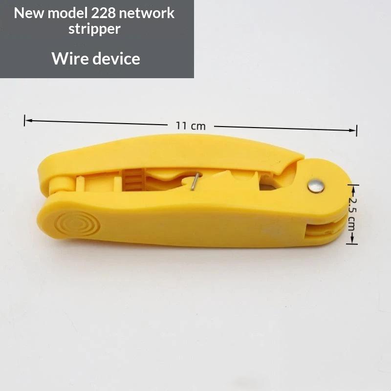 4 In 1 RJ45 Ethernet Cable Tool Professional Cutting Stripping Untangling Straightening for Network Installation