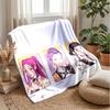 Kpop Dämonenjäger Bedruckte Flanell-Kuscheldecke Weich Warm Leicht Ganzjahresdecke für Sofa Bett Camping Wohnkultur Feiertagsgeschenk