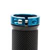 Bicycle Grip Set Of 2 Bk/Blue Ring