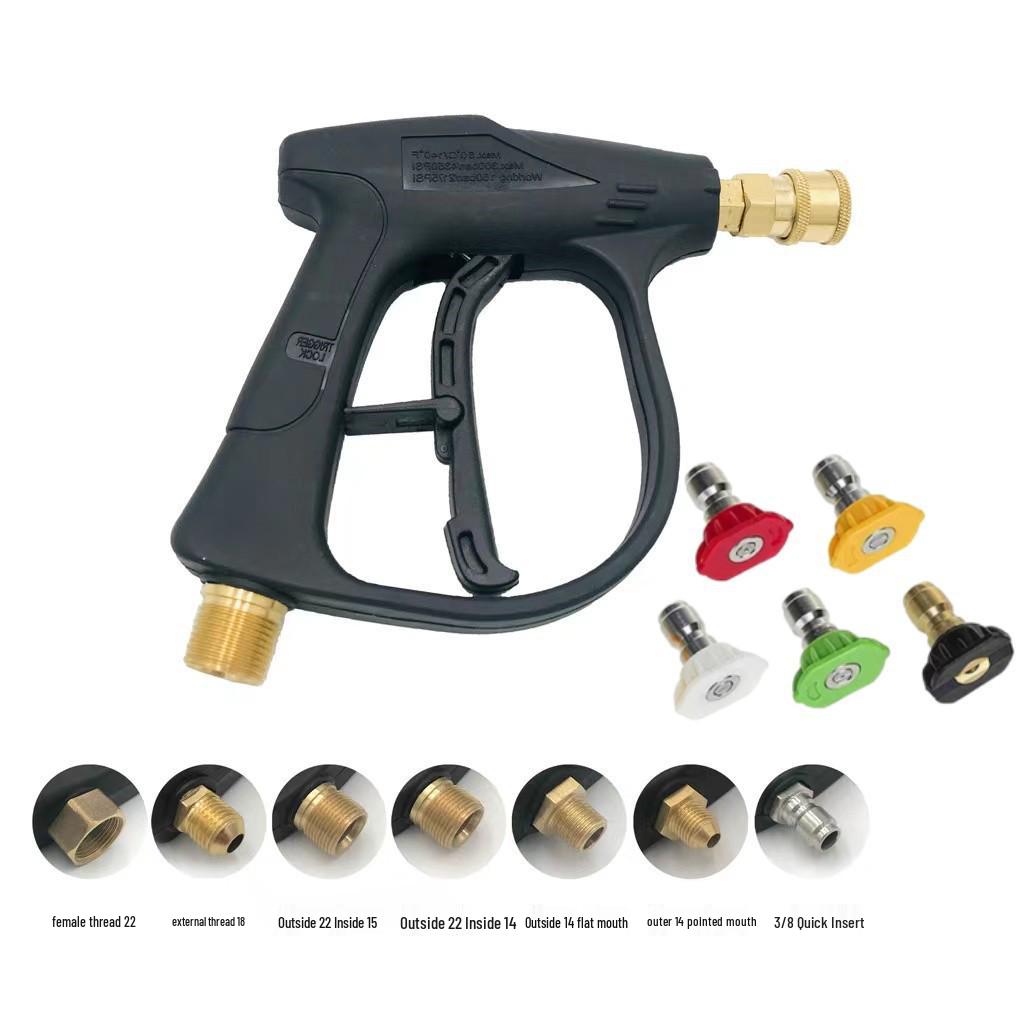 Fan-Shaped High-Pressure Car Wash Spray Gun with Aluminum Valve Core for Cleaning