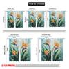 2pcs,2D Plane Printing Popular Curtain Panels Tropical Elegance Polyester Fabric (without Rod) Holiday for Bedroom, Living Room,