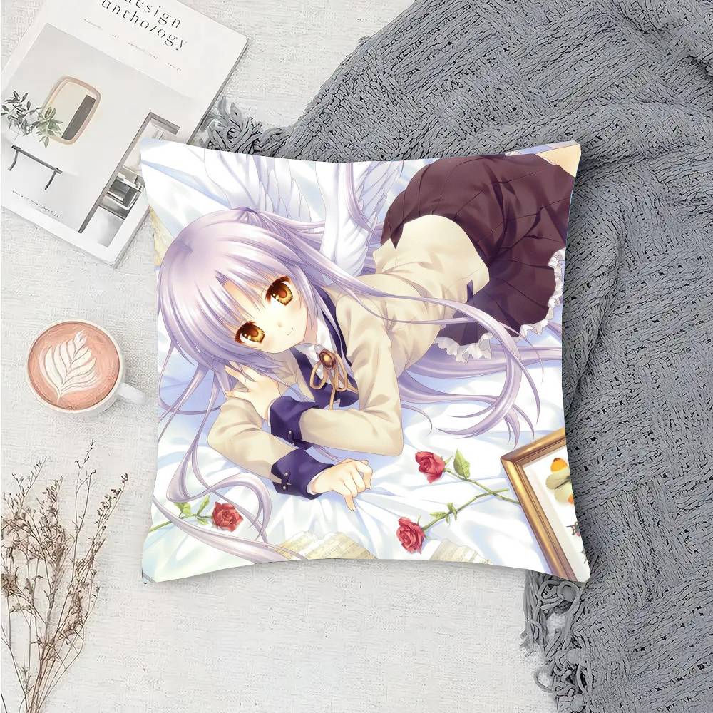Tachibana Kanade Anime A-Angel B-Beats Pillow Case Sofa Cushion Cover Room Home Decoration
