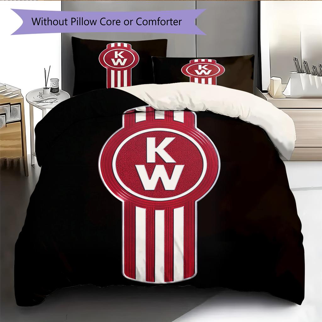 Kenworth Pattern Bedding Home Decoration Birthday Gift (1 * duvet cover + 2 * pillowcase, without core)