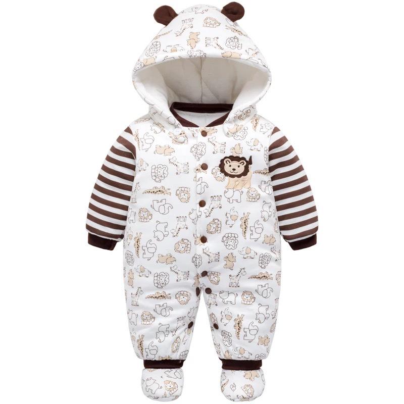 Autumn/Winter Thickened Baby Romper: Short Sleeve One-Piece for Boys & Girls
