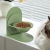 Inclined Elevated Cat Water Bowl Anti Vomiting Cat Feeding Station  Wet Dry Food