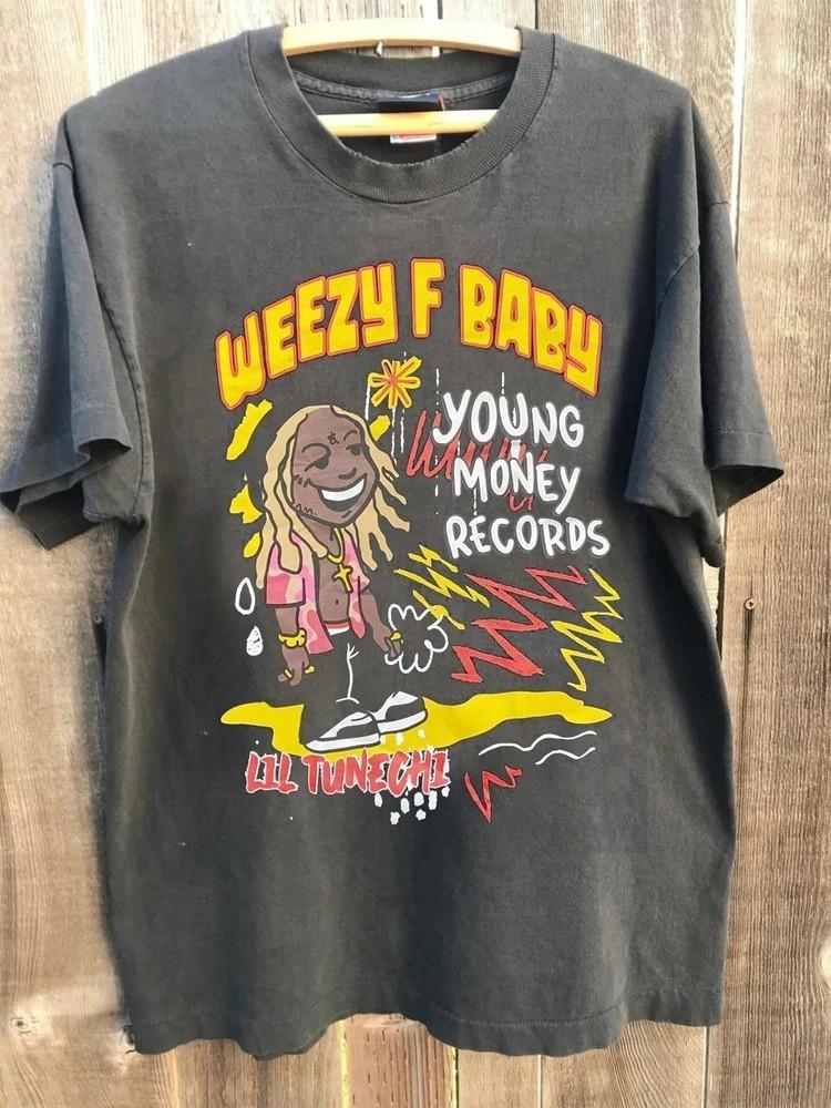 Lil Wayne T-Shirt Weezy Baby charcoal in tee Short sleeve tee 90s Unisex T-Shirt XXL