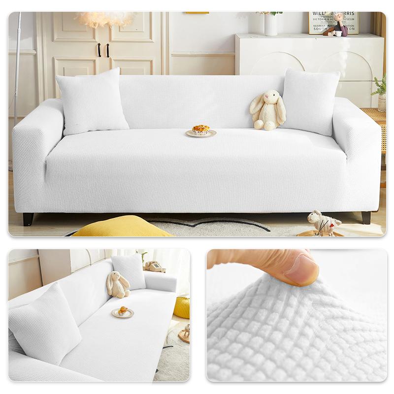 Elastic Adjustable Sofa Cover Non-slip Jacquard Armchair Sofa Pad L Shape Sofa Covers For Living Room 1/2/3/4/5 Seat Home Decor