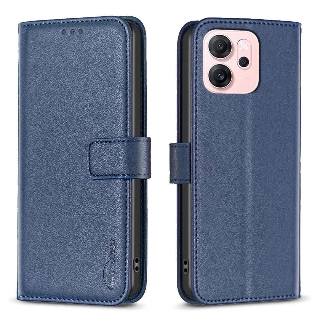 

For Oppo Reno14 F 5G Phone Case BINFEN COLOR BF17 Wallet Folio Flip Leather Cover