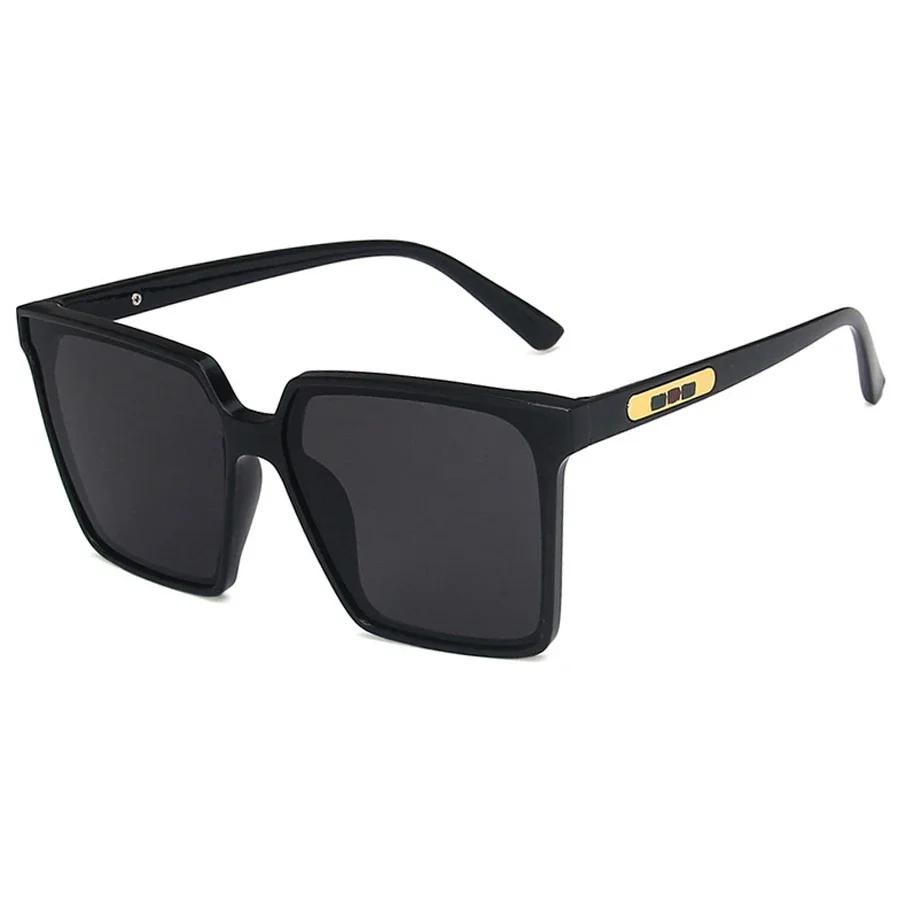 

New Fashion Extra Large Frame Sunglasses Unisex Vintage Square Brand Designer Transparent Sun Glasses Uv400