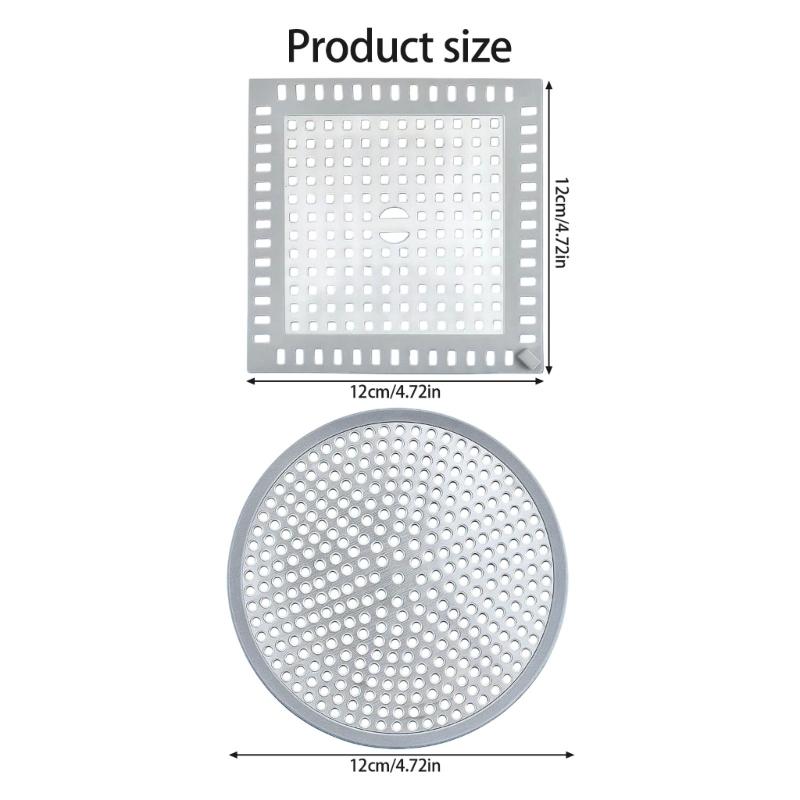 Pack of 2 Hair Catcher Drain Cover 5inch rustless Construction Sink Catches Standard Fit for Sink Tub Shower Applications