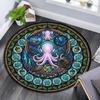 Oceanic Glass Mystery Round Area Rug Under Office Chairs Bedroom Living Room Home Decor