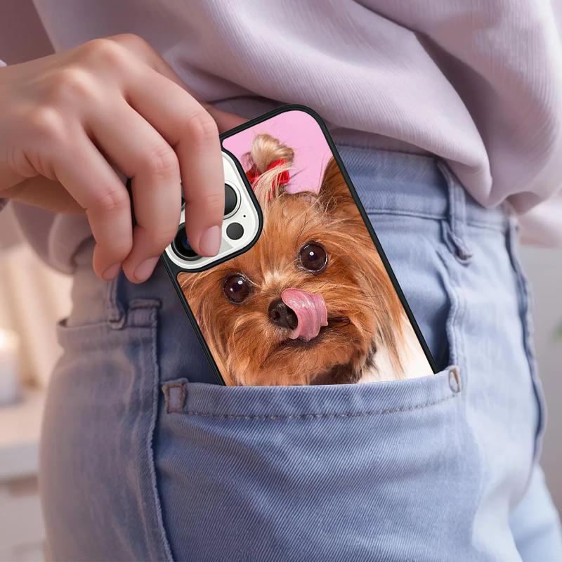 Cute Dog Phone Case For iPhone 17 Air 15 16e 14 13 Pro Max Coque 12 11 Pro Max PLUS Cover