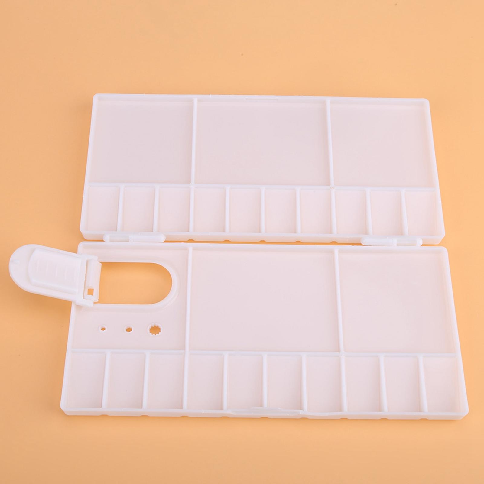 

Foldable 24 Grids Artist Square Plastic Palette Paint Tray Watercolor Box Oil Painting Tool