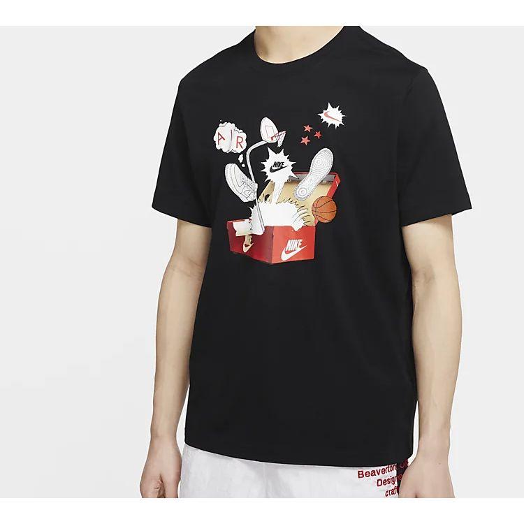 Nike NSW Box Photo Print Short Sleeve T-Shirt Men Tops Black CU6872-010