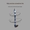 Double-Headed Magnetic Phillips Screwdriver Bit with S2 Nunchaku Ring for Electric and Air Tools