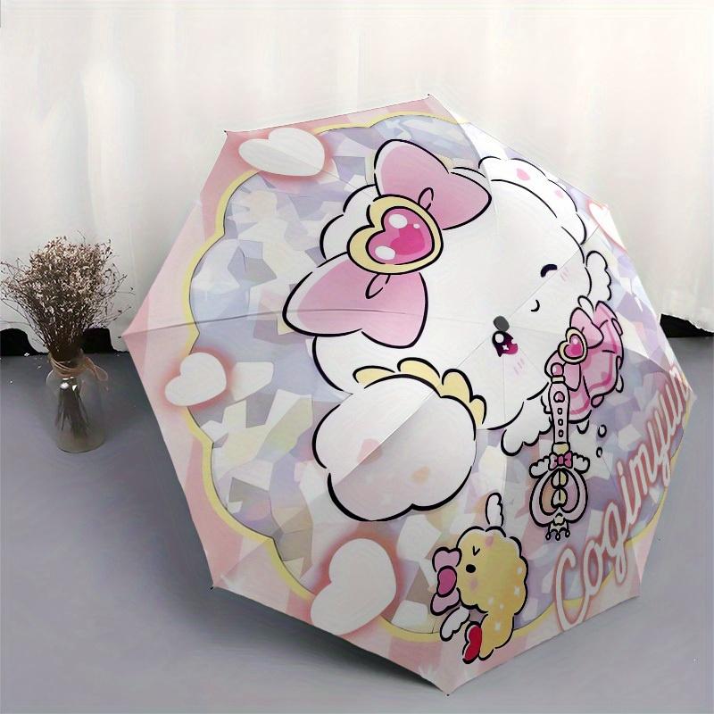 1pc Corgimyun Cute PlushieUmbrella with Plastic Handle,Suitable for All Seasons Home Travel Outdoor UmbrellaSanlio187