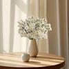 4 Pcs Artificial Flowers Artificial Daisy Flowers Outdoor Fake Wildflowers with Stems for Home Garden Decoration White