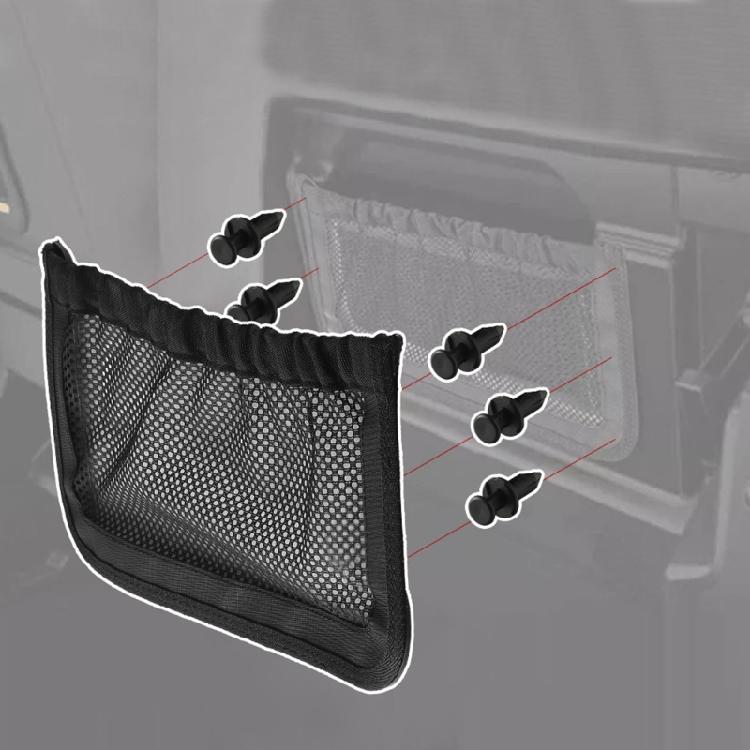 Polyester Fabric UTV Rear Cargo Bag Storage Basket Net with Adjustable Mesh Pockets for All Terrain Vehicles 715003019