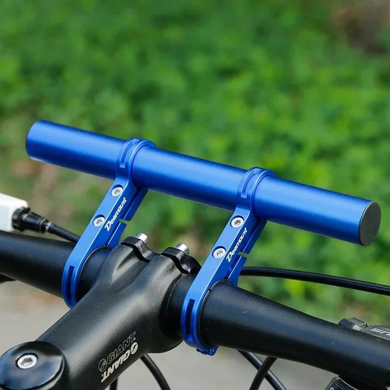 30cm Bicycle Handlebar Extended Bracket MTB Headlight Mount Extented Bar Road Mountain Bike Handlebar Extender Rack  Accessories