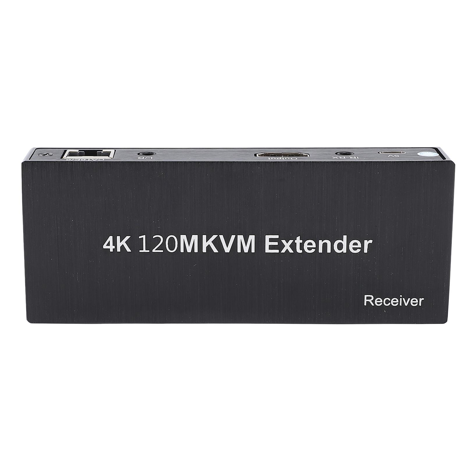 

120 м HD мультимедийный интерфейс KVM USB удлинитель передача 4K HD видео через Cat5e 6 7 кабель для мыши EU Plug