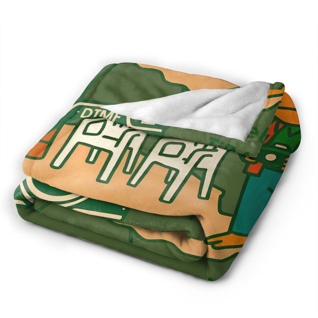 Debi Tirar Mas Fotos Album Coperte Lavorate a Maglia Bad Bunny Coperta Plaid di Flanella Biancheria da Letto Divano Portatile Leggero Copriletti,