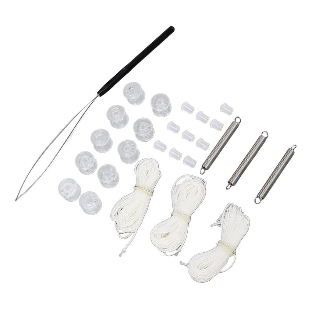 RV Shade Repair Kit Efficient Use Sturdy Window Shade Restringing Kit for RV Trailer Day Night Pleated Shade