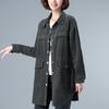 2024 Plus Size Fashion Blouse for Middle-Aged & Elderly Women - Spring/Autumn Rich Lady Shirt Jacket