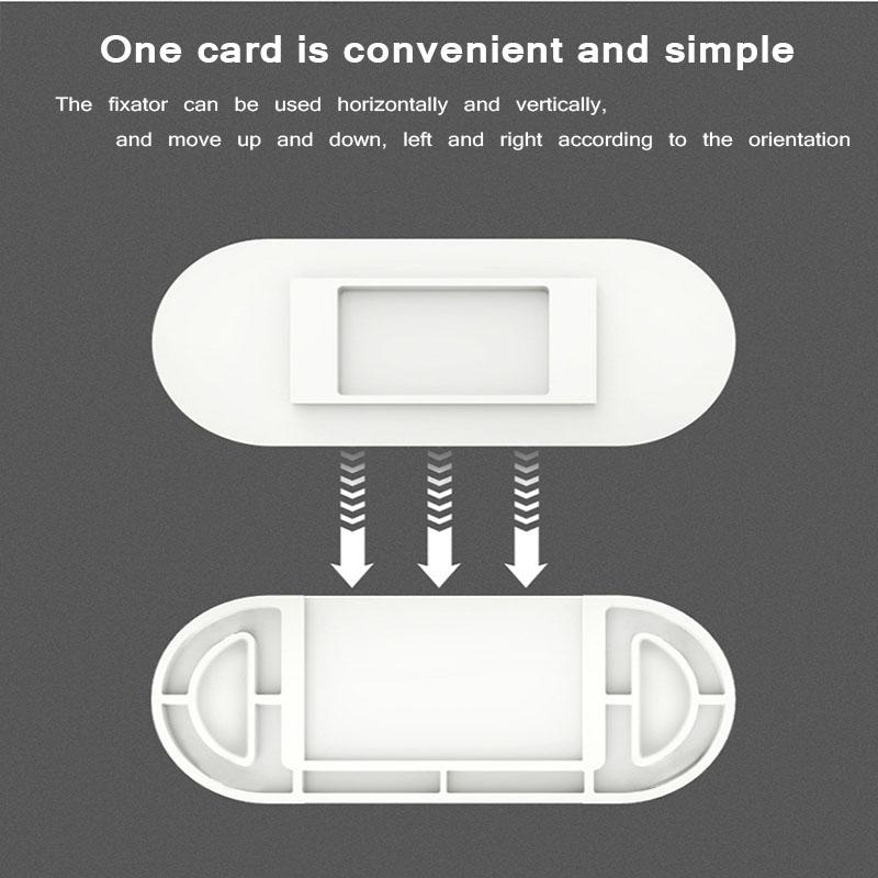 Self-Adhesive Desktop Socket Fixer Cable Organizer Seamless Punch-free Plug Sticker Holder Wall Fixer Power Strip Holders Sticke