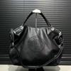 Ladies' Fashionable Retro Soft Leather Tote Bag with Large Capacity, Fashionable and Niche Single Shoulder Handbag
