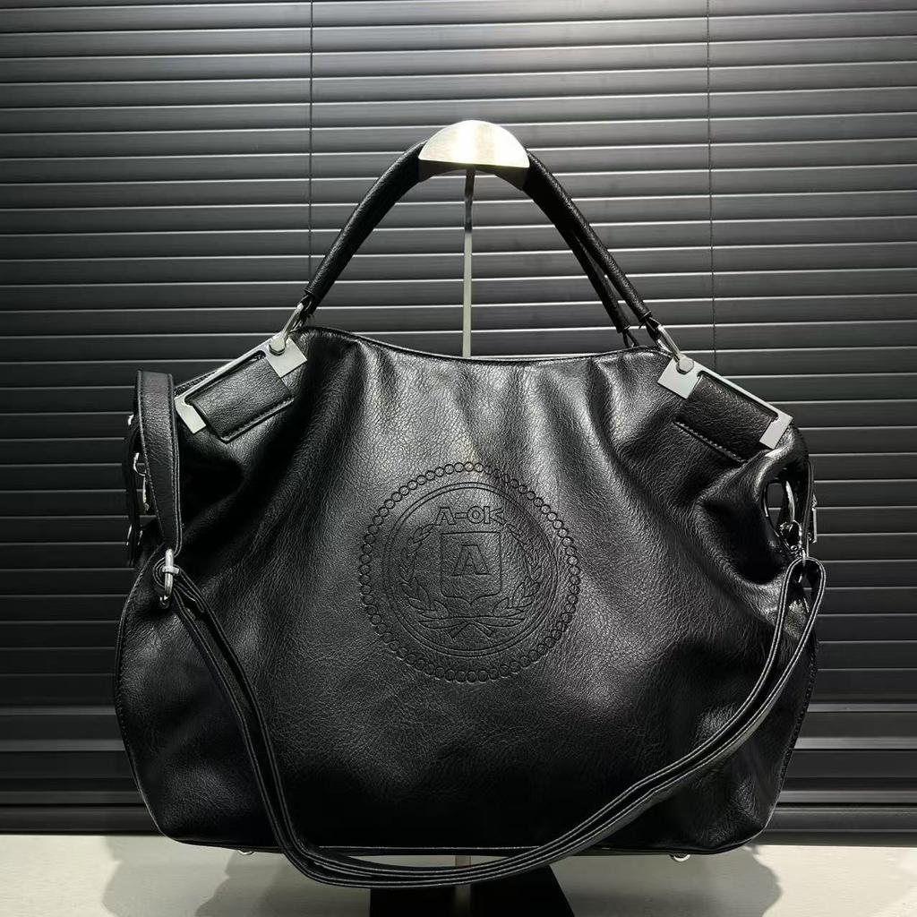 Ladies' Fashionable Retro Soft Leather Tote Bag with Large Capacity, Fashionable and Niche Single Shoulder Handbag