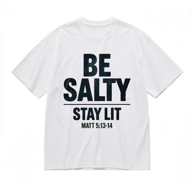 Women's Breathable Comfy Classic T-Shirt Bible Verse Minimalist Text Art Tee