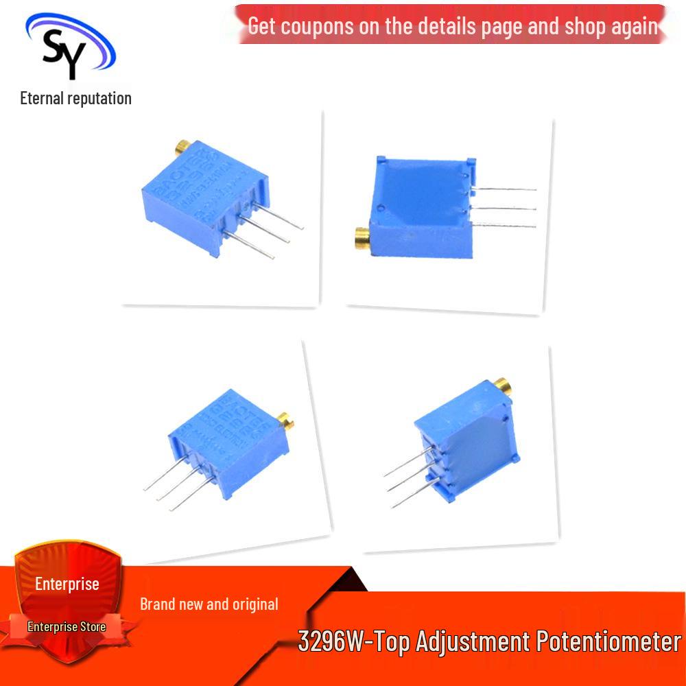 High-Precision Multi-Turn Top-Adjust Potentiometer 1K-1M