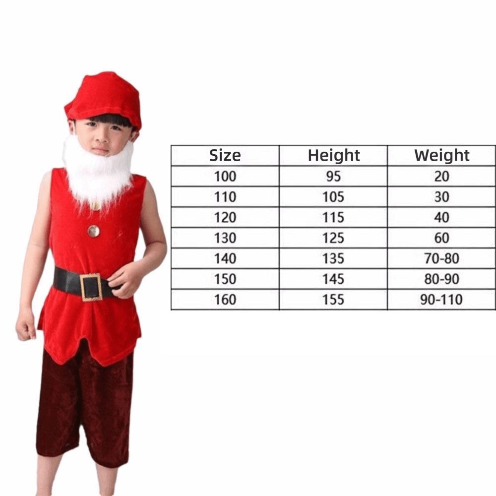 Fairy Tale Dwarf Cosplay Costume Role Play Christmas Elf Costume Seven Dwarfs Costume  School Plays