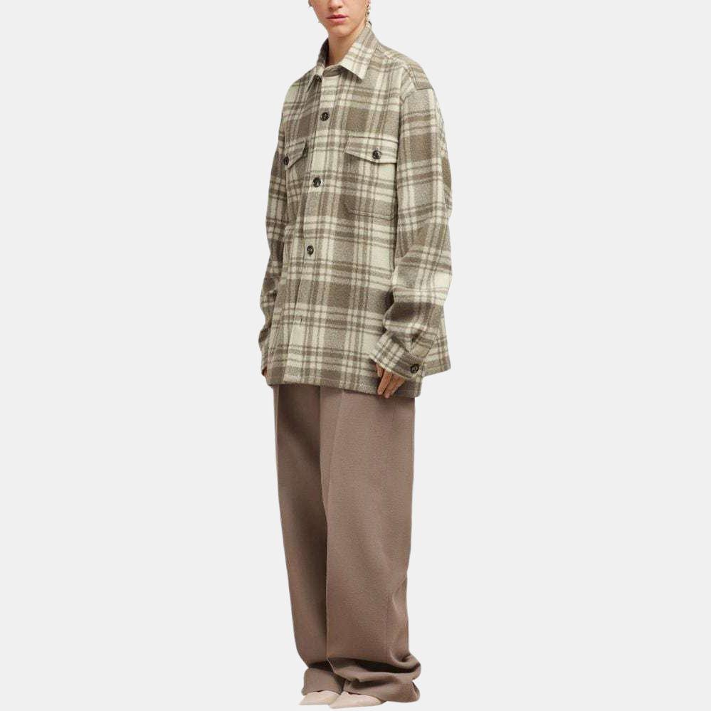 Ami Paris Checked Buttoned Up Overshirt UJK226WV0014187