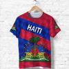 Haiti Island Flag Men Tshirt National Emblem Caribbean Sea Retro Streetwear 3D Funny Casual Short Sleeve Football T-Shirts