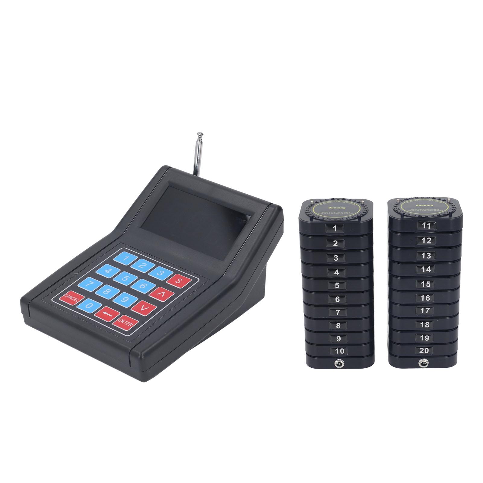 

Система пейджера для ресторана 1 передатчик 20 приемников Беспроводная система вызова для бара Food Truck EU Plug