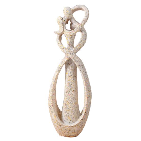 Modern Abstract Couple Statue Kissing Lover Sculpture Romantic Resin Hugging B