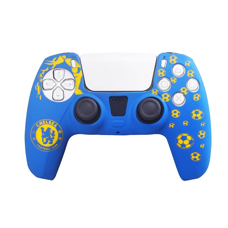 1Pcs Water Transfer Doodle Silicone Protective Cover Case For Sony Playstation 5 Ps5 Controller Gamepad Spider Silicone Case