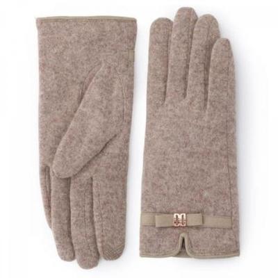 Beige Logo Mixed Women S gloveS Dcgv7f209i2