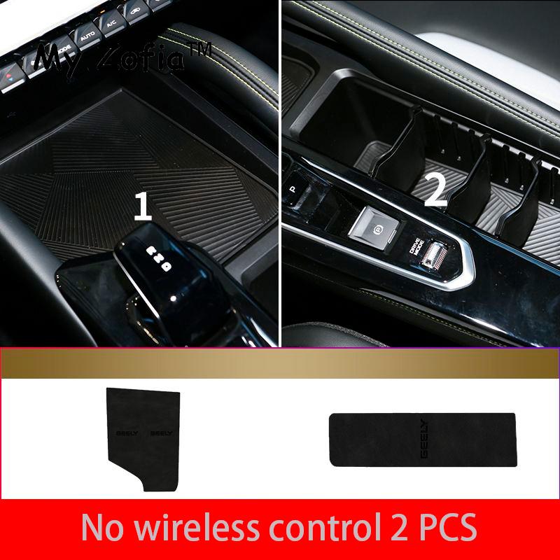 For Geely New Coolray 2023 2024 2025 Center console water coaster Interior Cover Non-Slip Rubber Pad Dust Mat Car Accessories