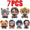 Demon Slayer Plush Stuffed Toys Tsugikuni Yoriichi Tsugikuni Michikatsu Akaza Anime Cartoon Figure Doll Children'S Birthday Gift
