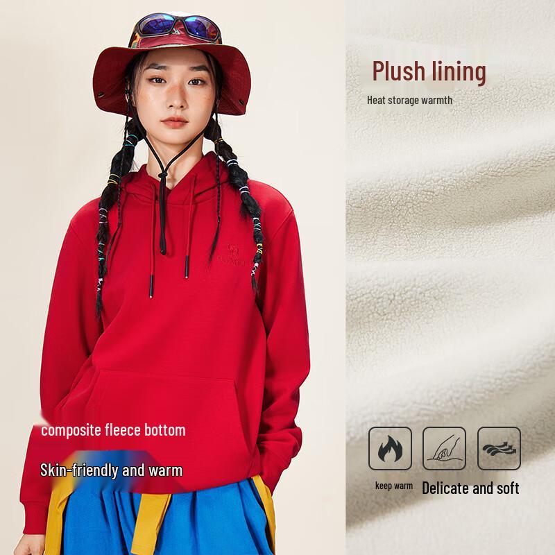 CAMEL Unisex Loose Fit Hooded Pullover Sweatshirt