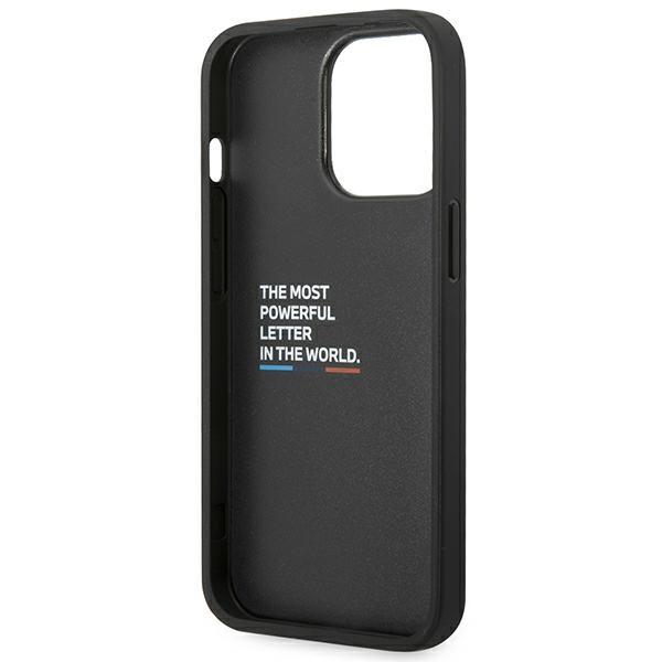 Etui do iPhone 14 Pro BMW Leather Carbon Czarne
