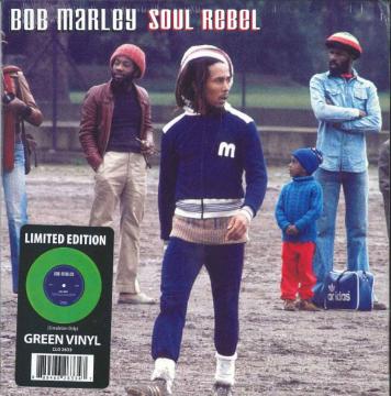 

7inch Record BOB MARLEY Soul Rebel Green Vinyl Lively U CLO2604 Goldenlane CA 2022 Canada Reggae Ska Dub