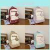 Girls Nylon School Backpack With Design For Middle School Daily Use