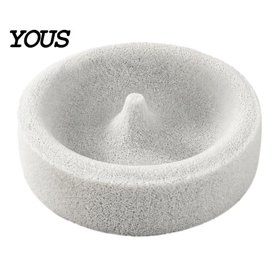 Pumice Perch Feeding Dish Stone Parrot Bowl, Spill Proof Bird Water Bowl Food Dish, Cage Feeder for Cockatoo Cockatiel Conure Parakeet Small Accessory