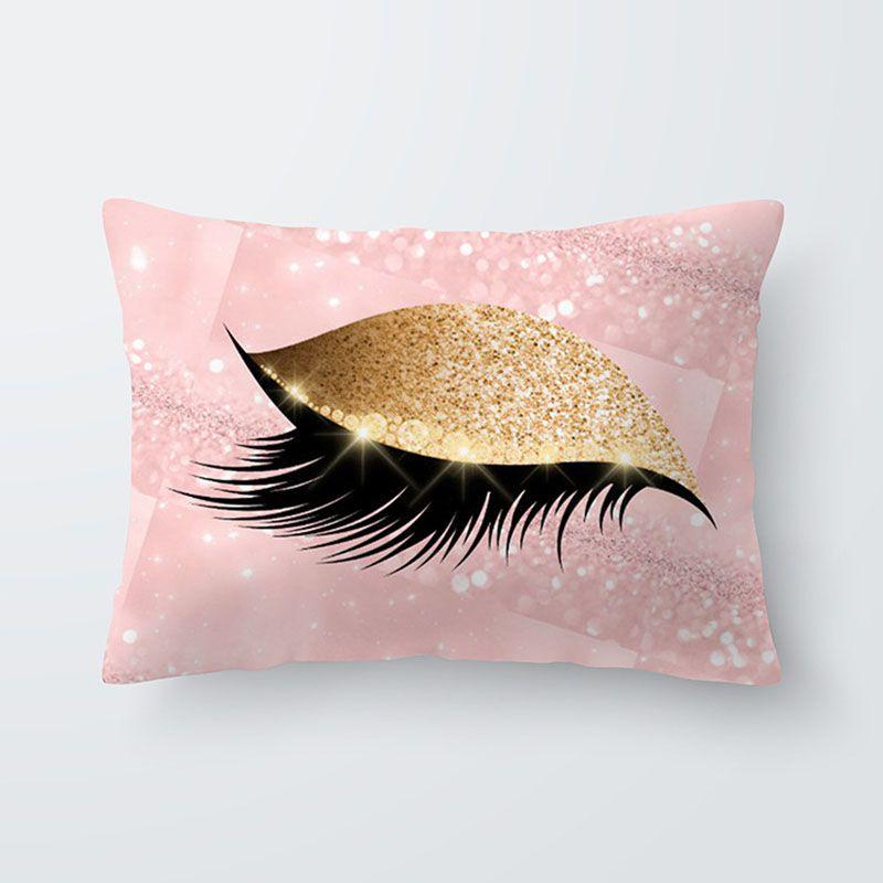 Elegantly Designed Eyelash Pattern Pillow Cover For Stylish Sofa And Seat