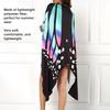 Beach Swimwear Cover Up Butterfly Pattern Comfortable Breathable Stylish Bikini Cover Up Blue