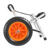 Kayak Cart, 113.4 Kg Load Capacity, Foldable Kayak Trolley with 25.4 Cm Solid Rubber Tires & 1 Ratchet Strap, Paddle Board Trolley for Carrying